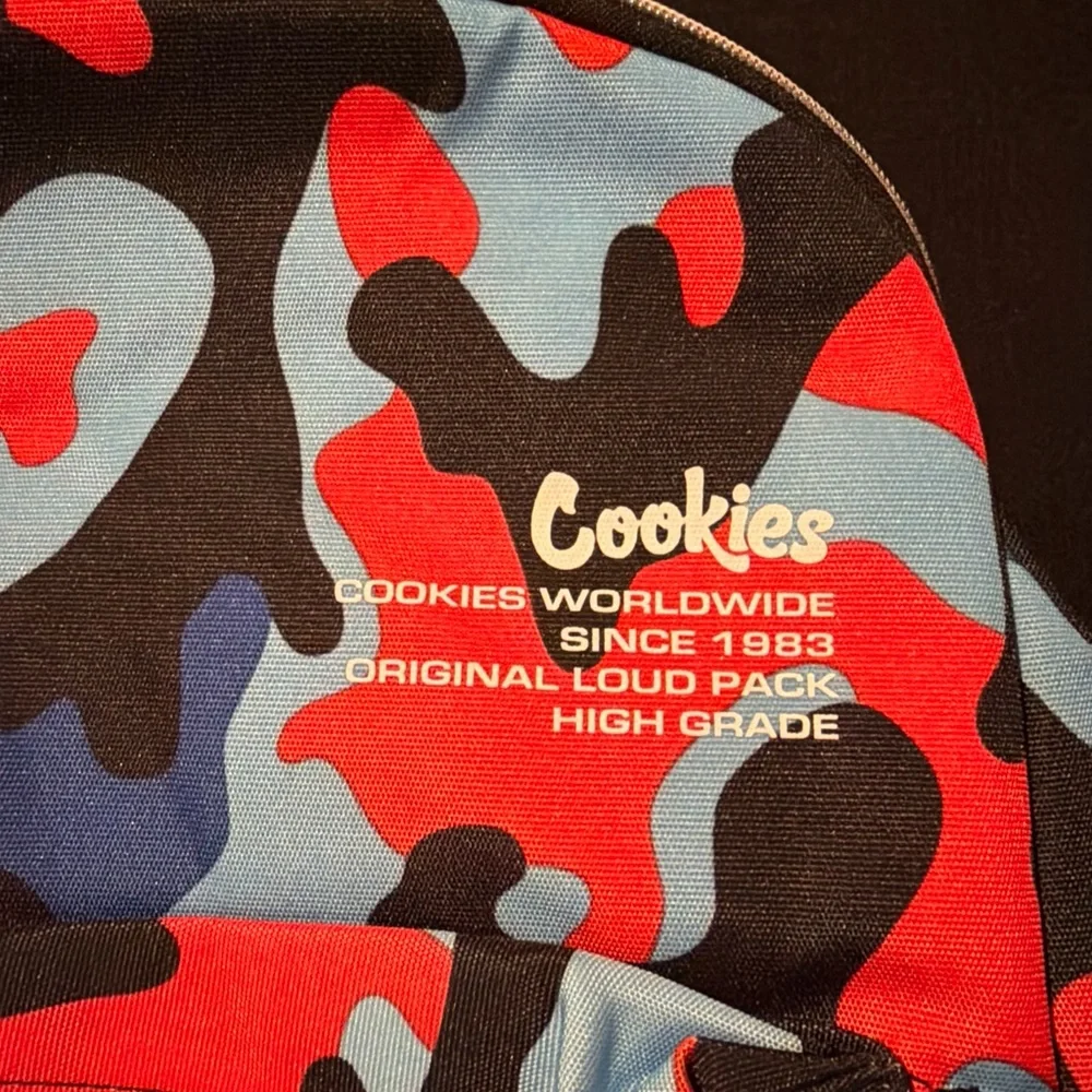 Cookies Smell Proof Off The Grid‎ Backpack Blue Camo Pattern